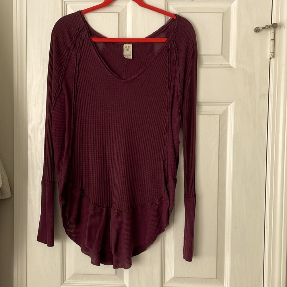 WE THE FREE burgundy top